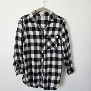 Hester & Orchard Buffalo Plaid Top Button Up Shirt Outdoor Cabin Camping Small